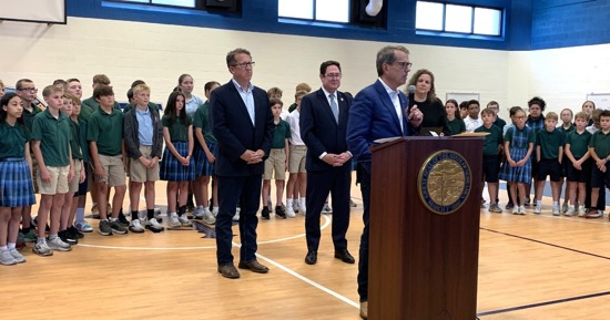 Surrounded by Students, Gov. Pillen Signs Order Opting into Federal Scholarship Tax Credit