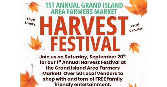 Grand Island Area Farmers Market to Host 1st Annual Harvest Festival